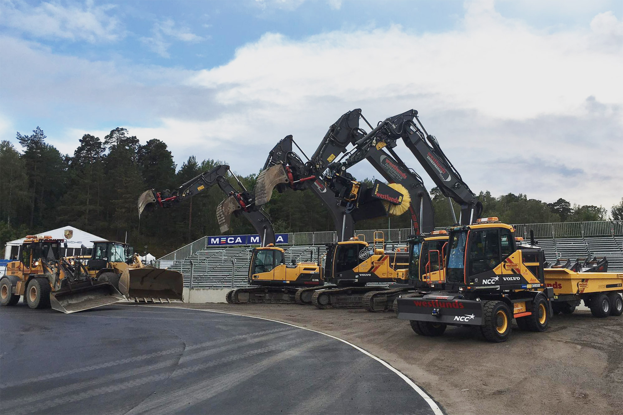 Grävmaskiner av Westlunds Entreprenad