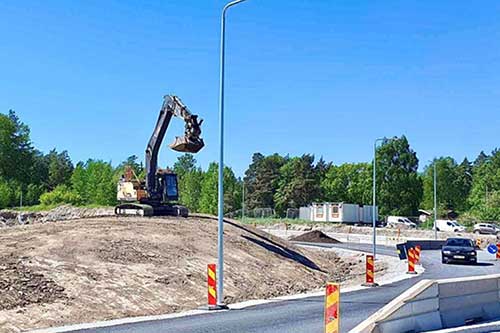 Grävarbete av Westlunds Entreprenad